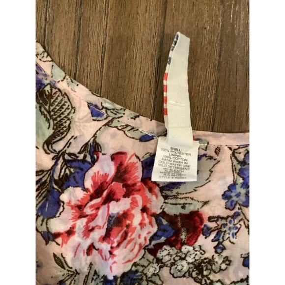 RAGA victoria Floral Lined Long Sleeve Drop Waist Maxi Dress Multicolor M - Picture 6 of 9